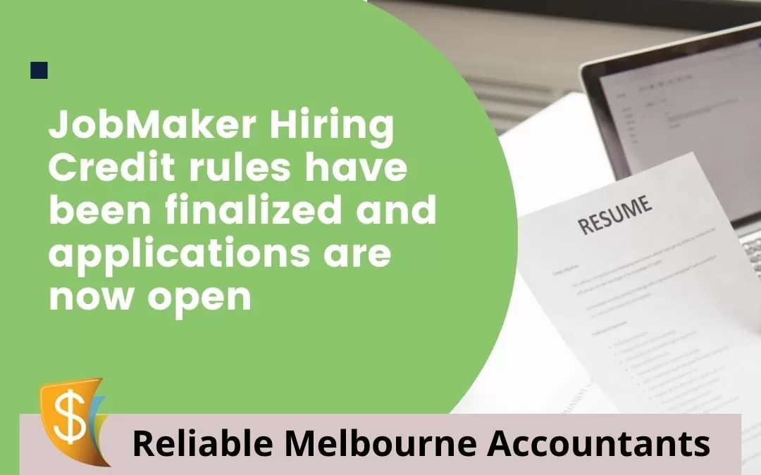 JobMaker Hiring Credit rules have been finalised